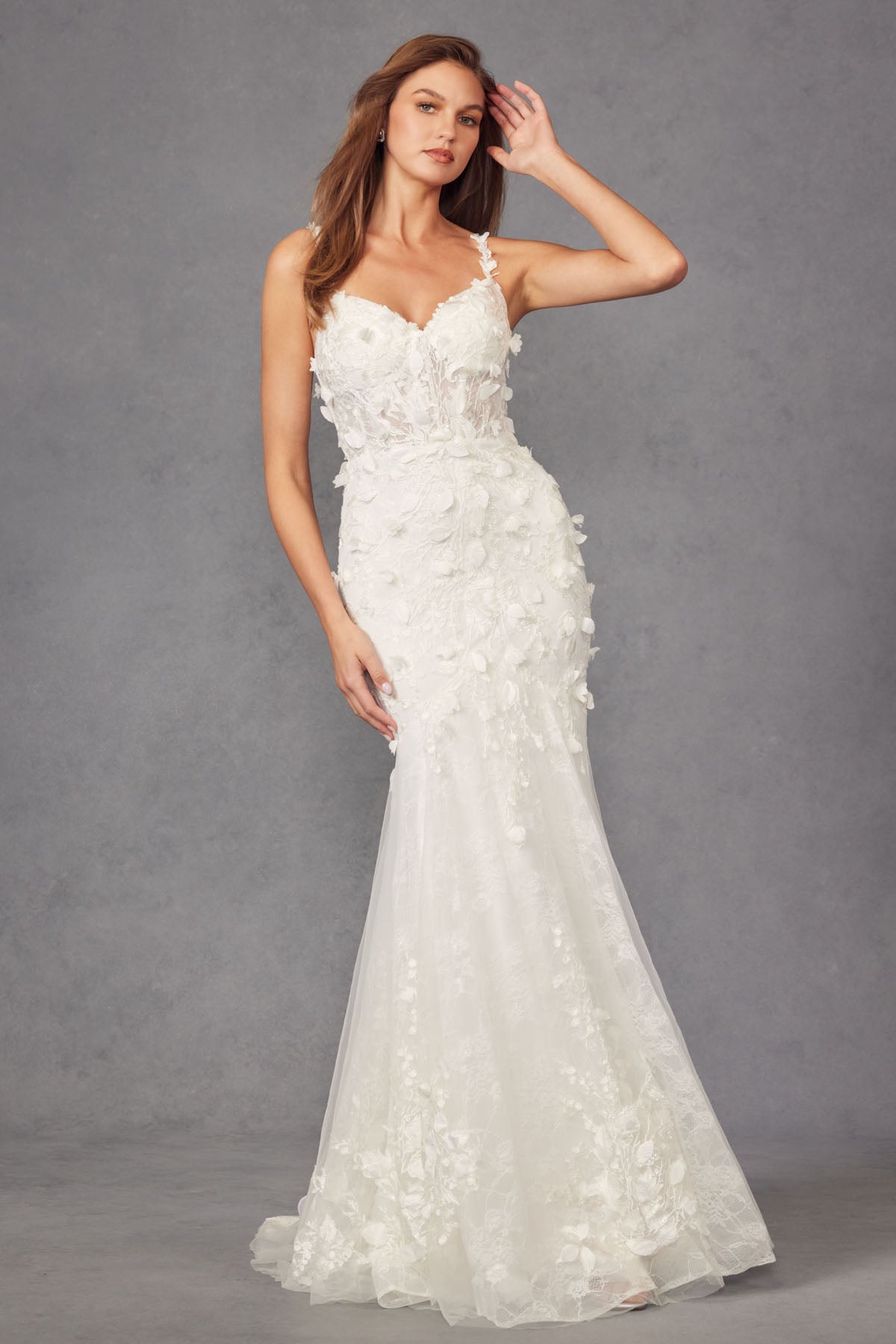Floral Embellished Mermaid Style Bridal Gown Jt2475uw Wedding JTJT2475UW