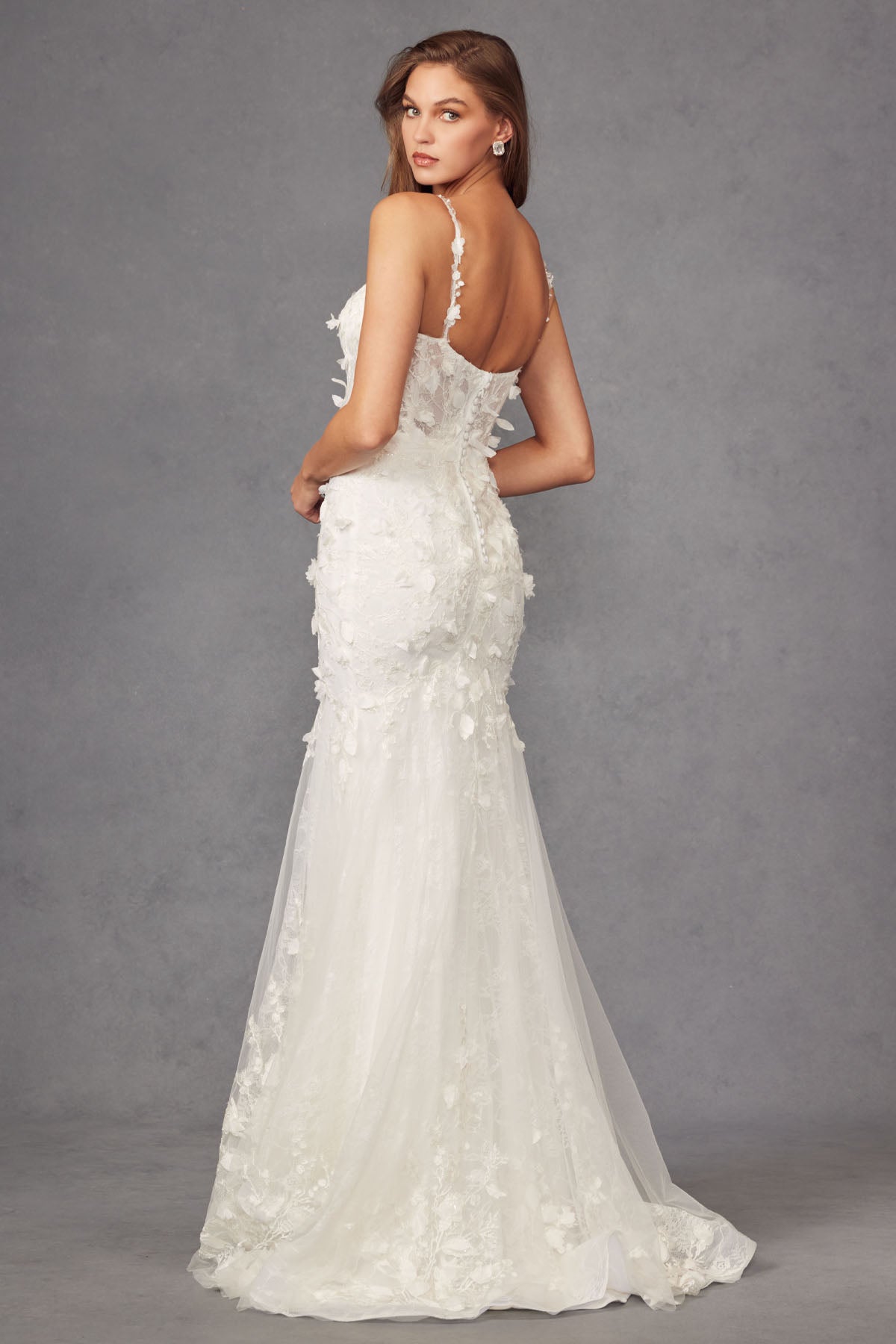 Floral Embellished Mermaid Style Bridal Gown Jt2475uw Wedding JTJT2475UW