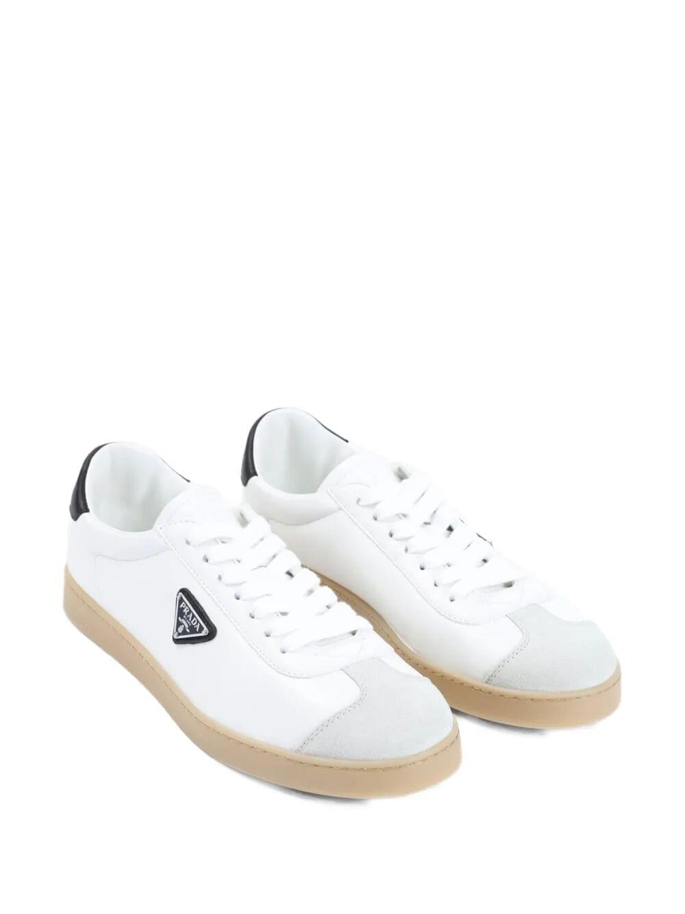 Prada Men Lane Leather Sneakers