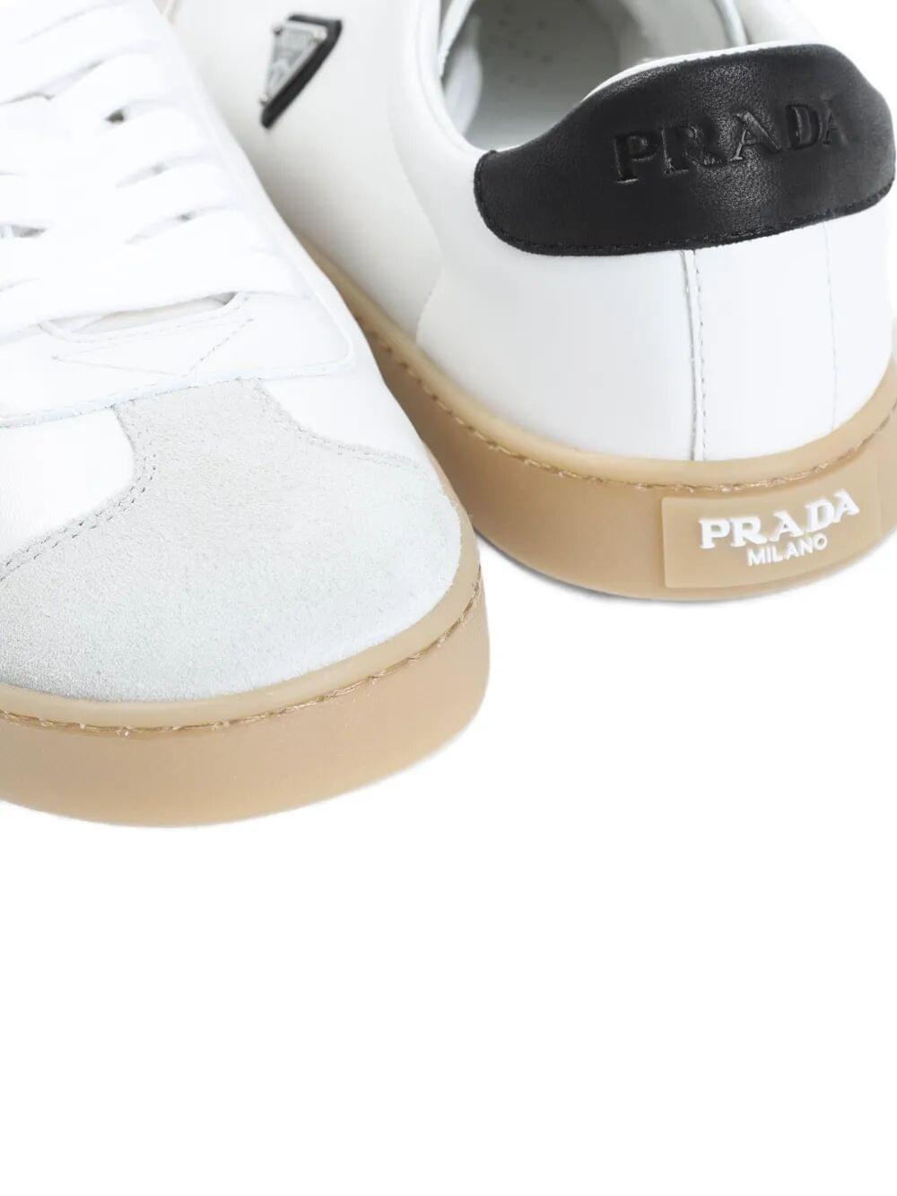 Prada Men Lane Leather Sneakers
