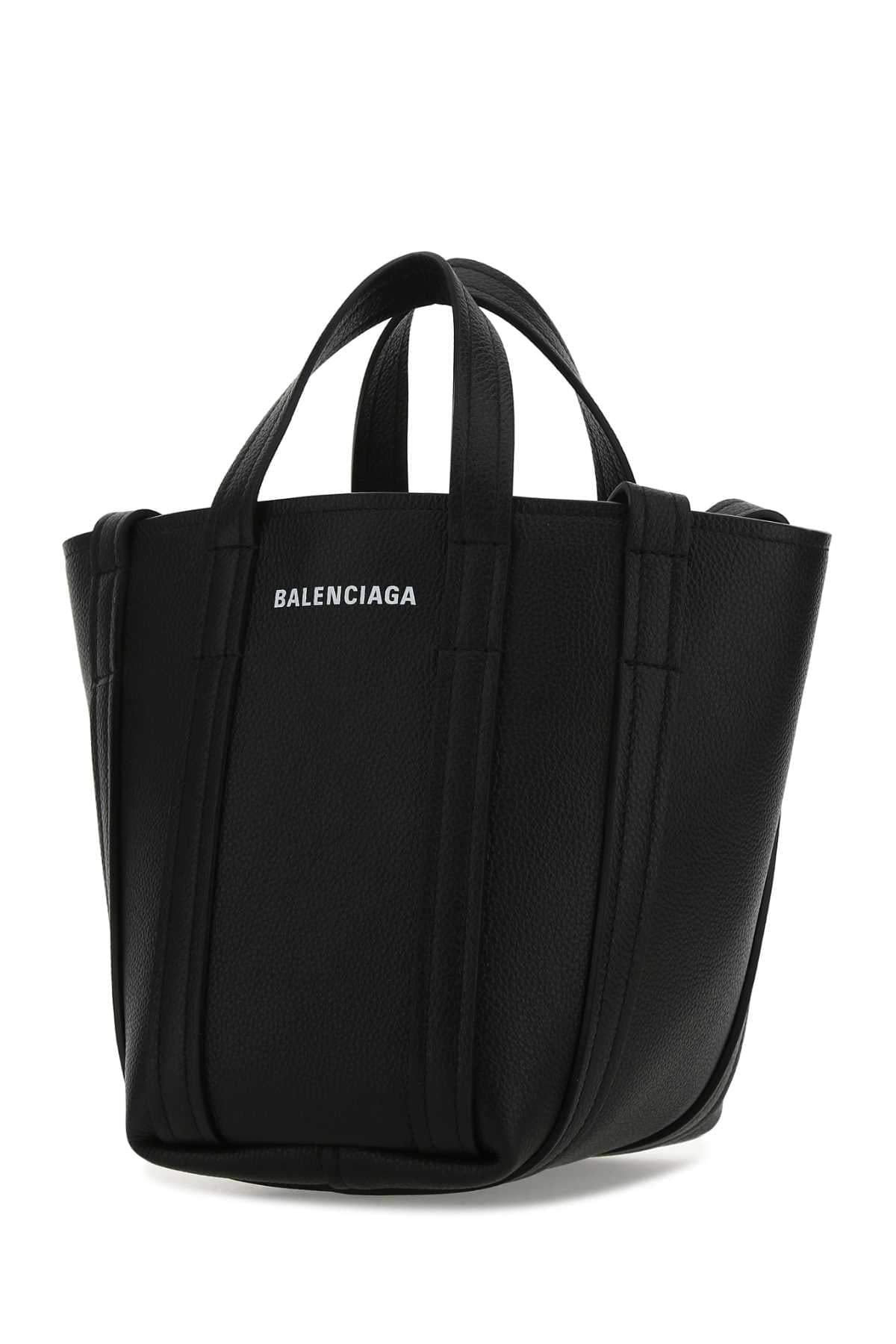 Balenciaga Women Black Leather Everyday Xs Handbag