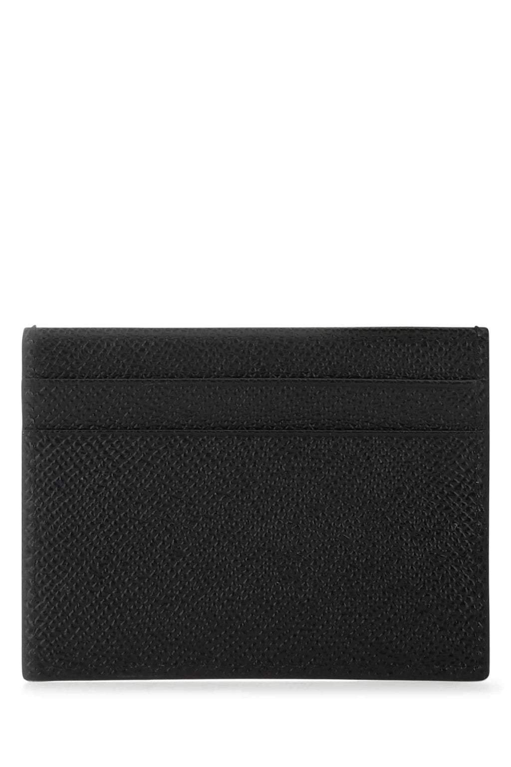 Dolce & Gabbana Men Black Leather Card Holder