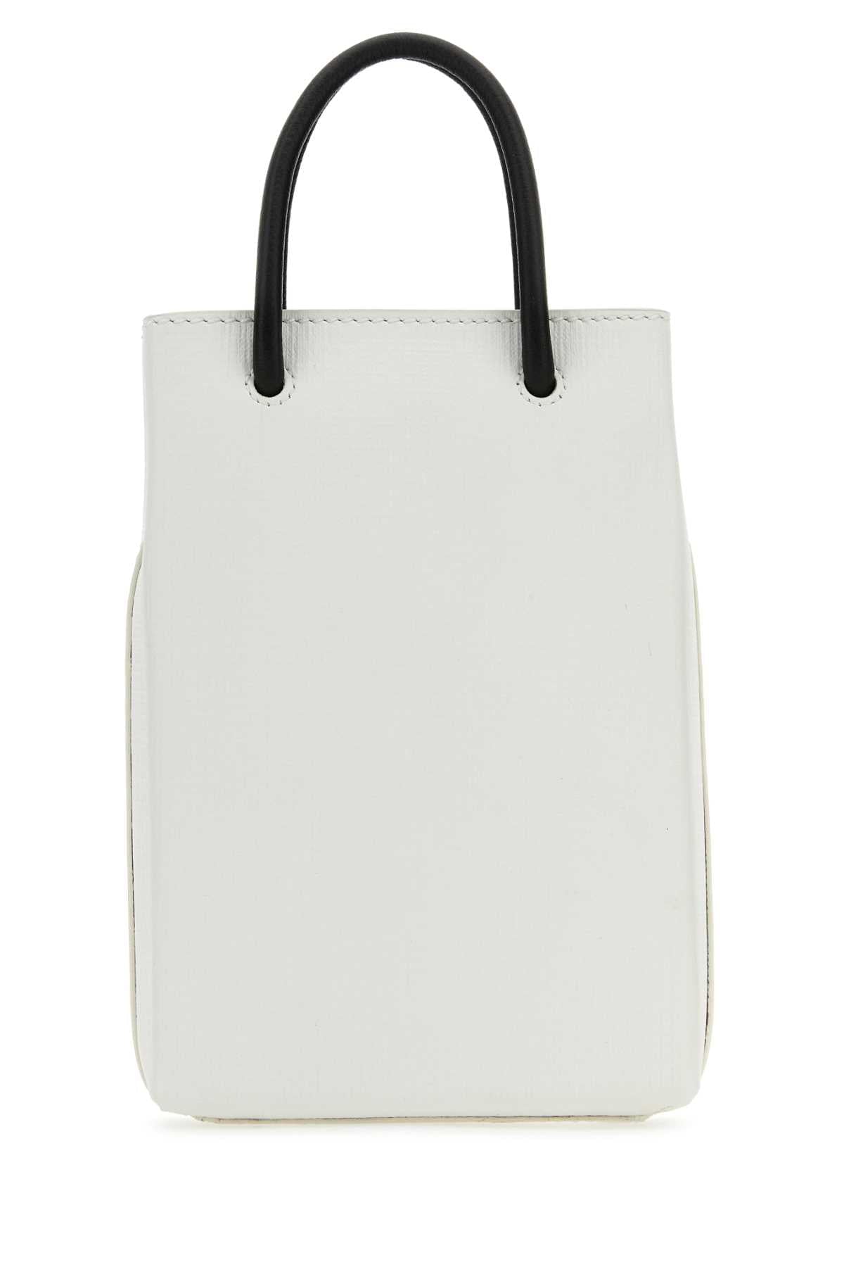 Balenciaga Women White Leather Phone Case