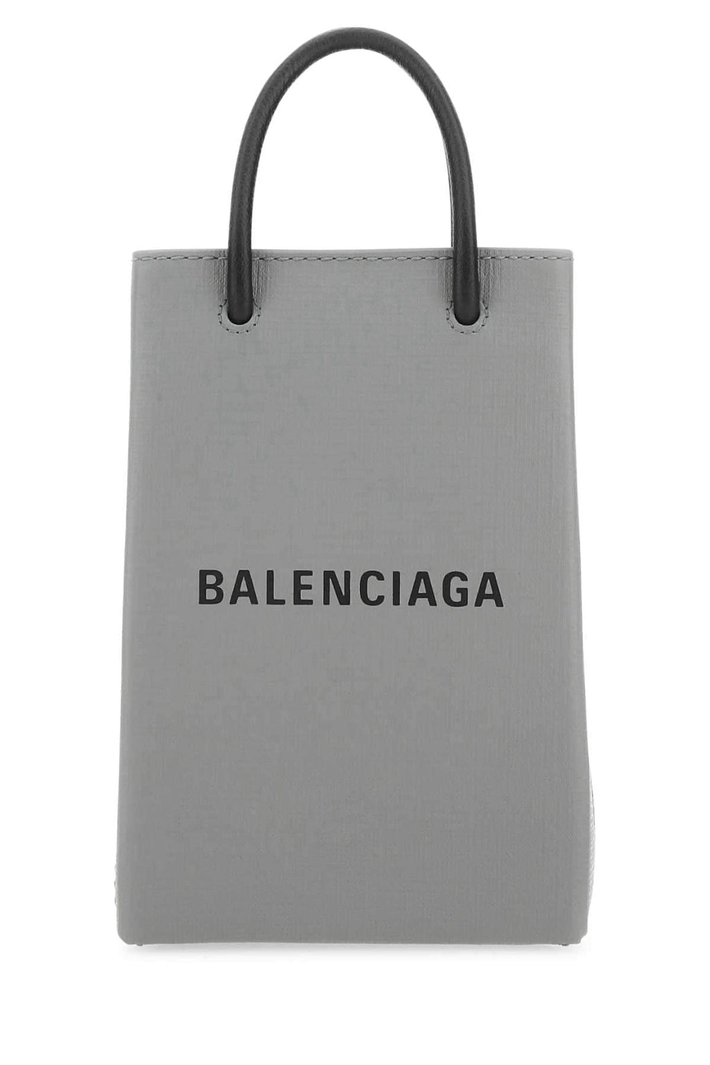 Balenciaga Women Grey Leather Phone Case