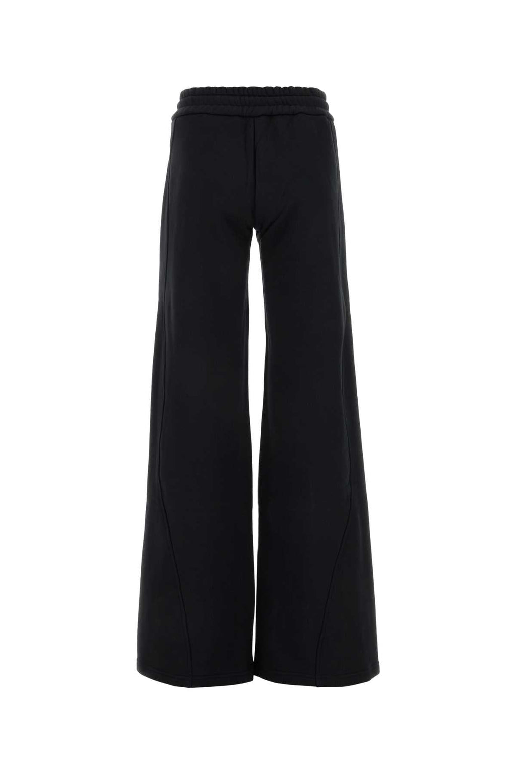 Off White Women Black Cotton Joggers