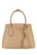 Prada Women Sand Leather Handbag