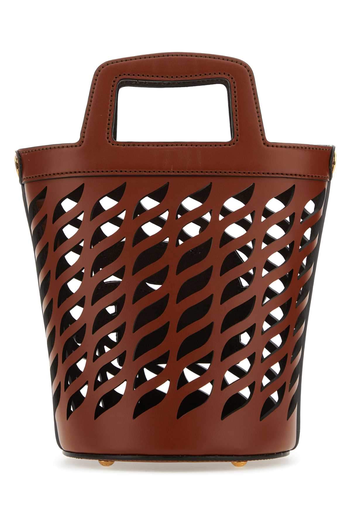 Etro Women Caramel Leather Bucket Bag