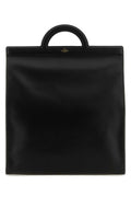 Valentino Garavani Men Black Leather Shopping Bag