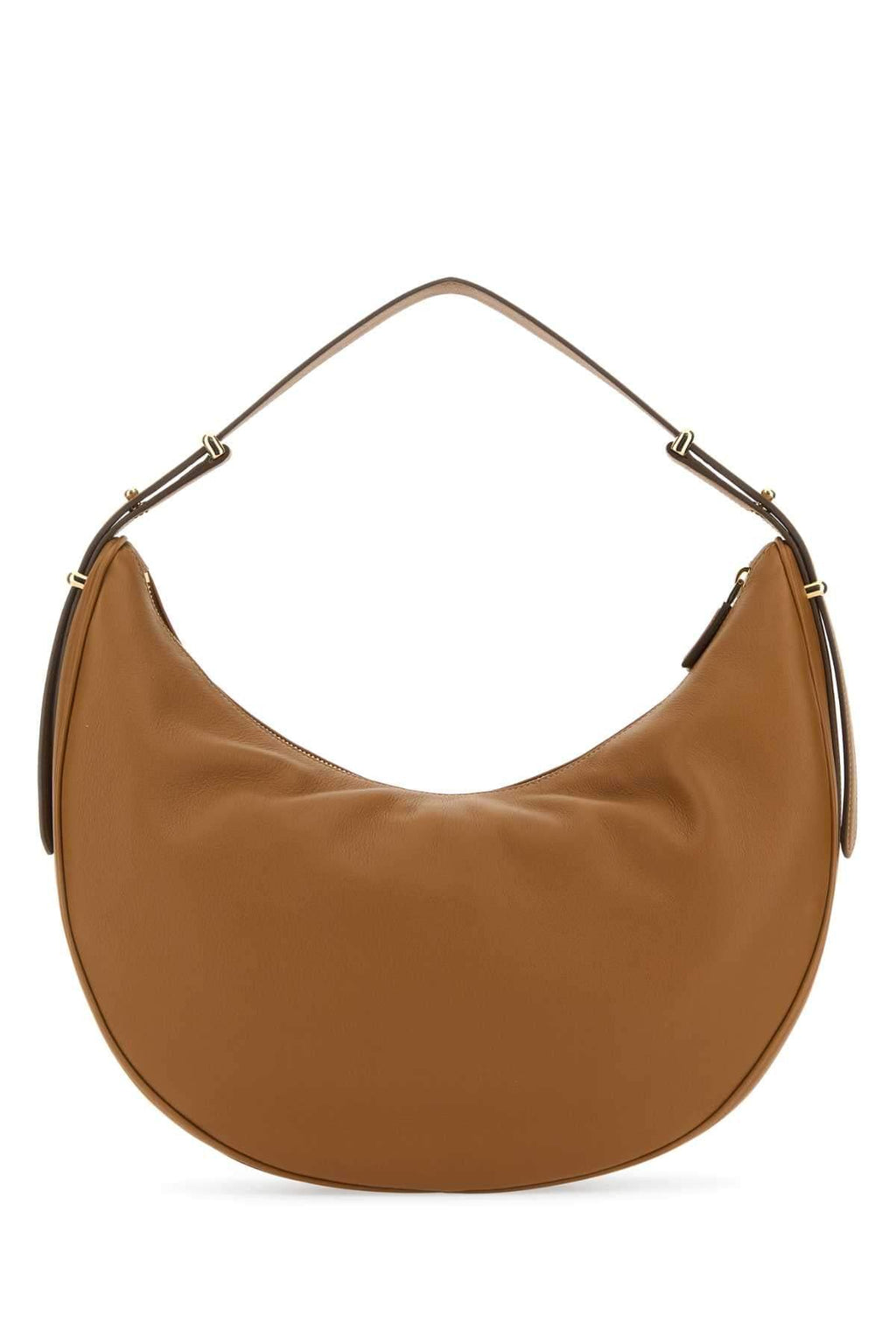 Prada Women Caramel Leather Big Arquã¨ Handbag