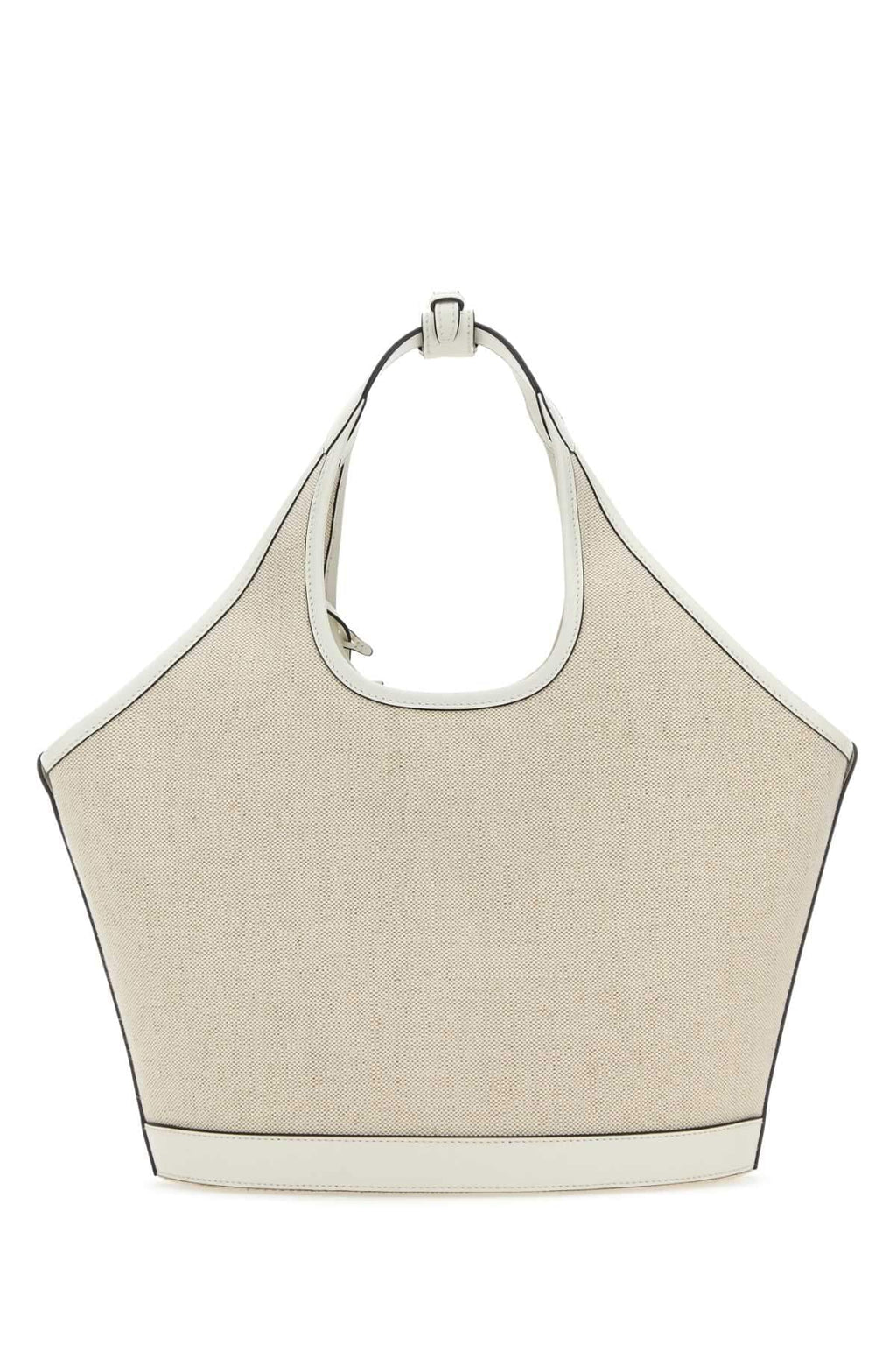 Prada Women Sand Canvas Handbag