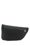 Burberry Men Slate Leather Large Shield Crossbody Bag
