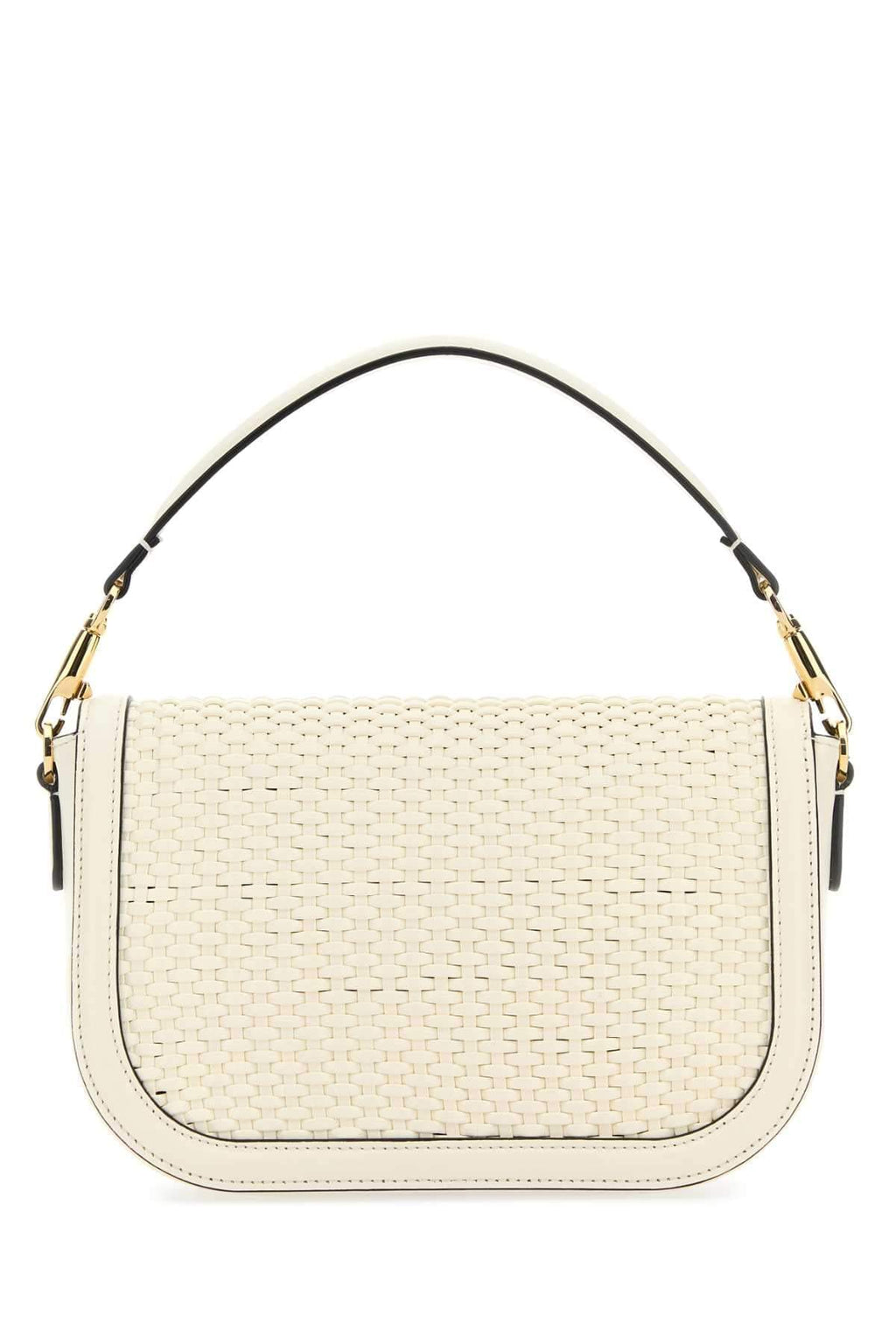Valentino Garavani Women Ivory Leather Alltime Shoulder Bag