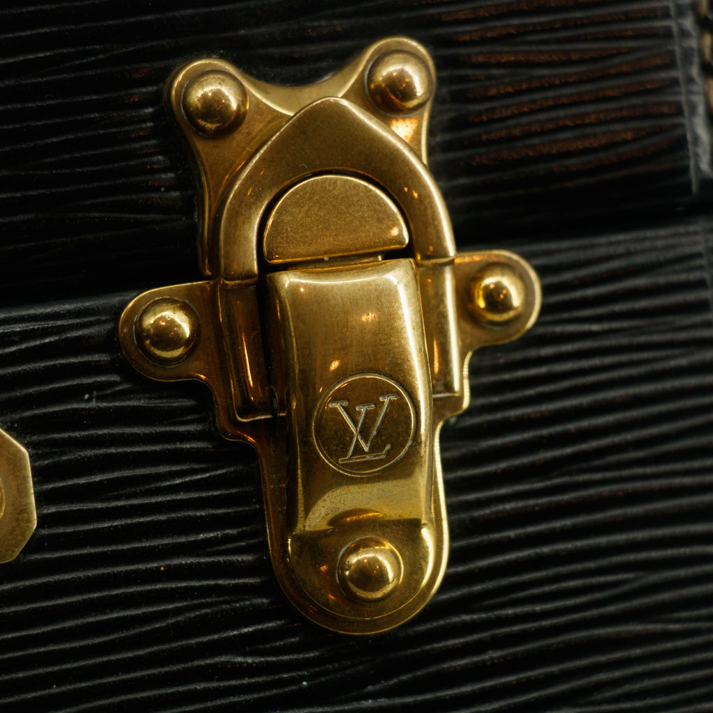 Louis Vuitton Black Epi Leather Jewlery Briefcase Bag #3429
