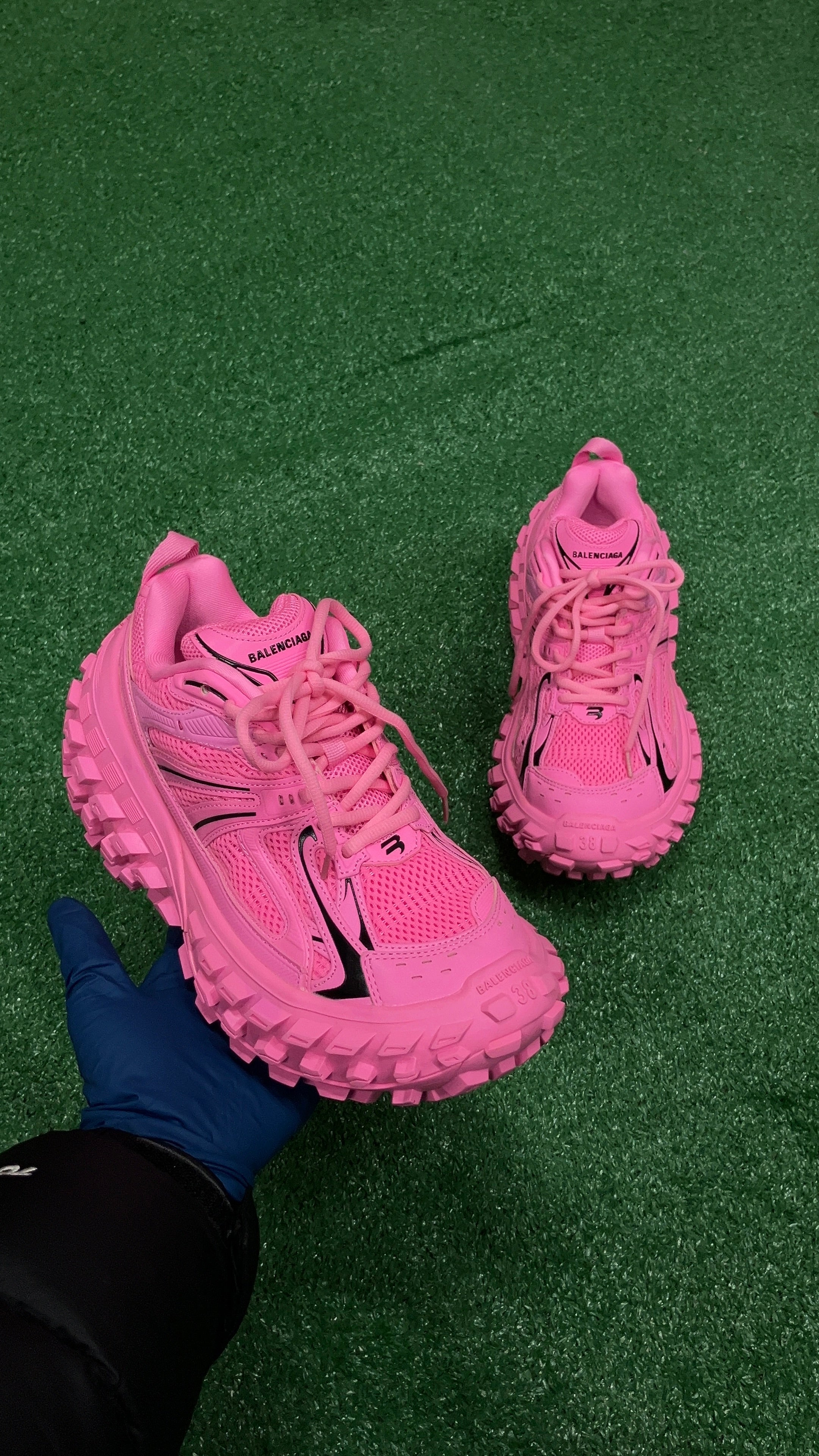 Balenciaga Pink Defender Sneaker