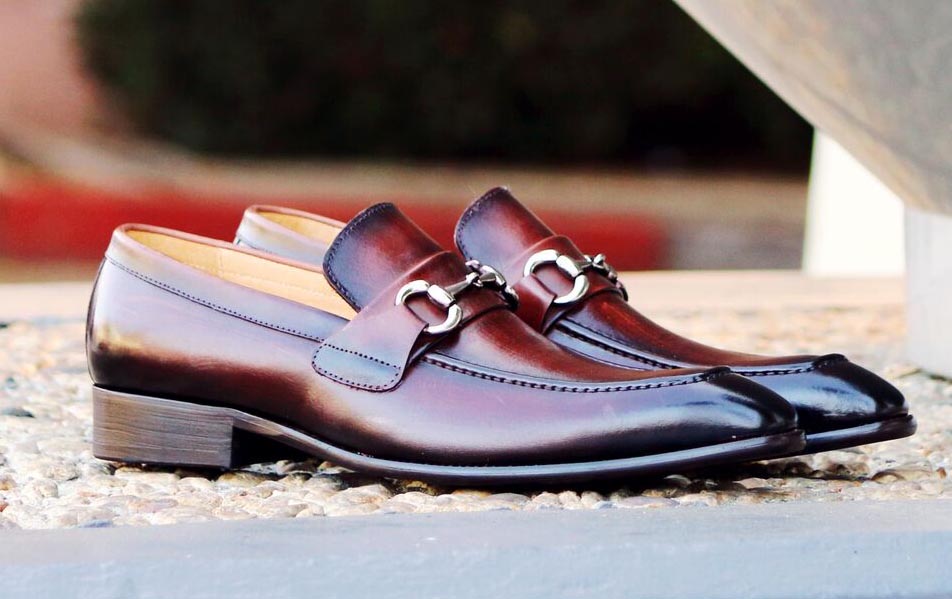 Carrucci Calfskin Loafer - Brown