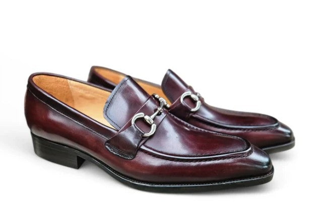 Carrucci Calfskin Loafer - Brown