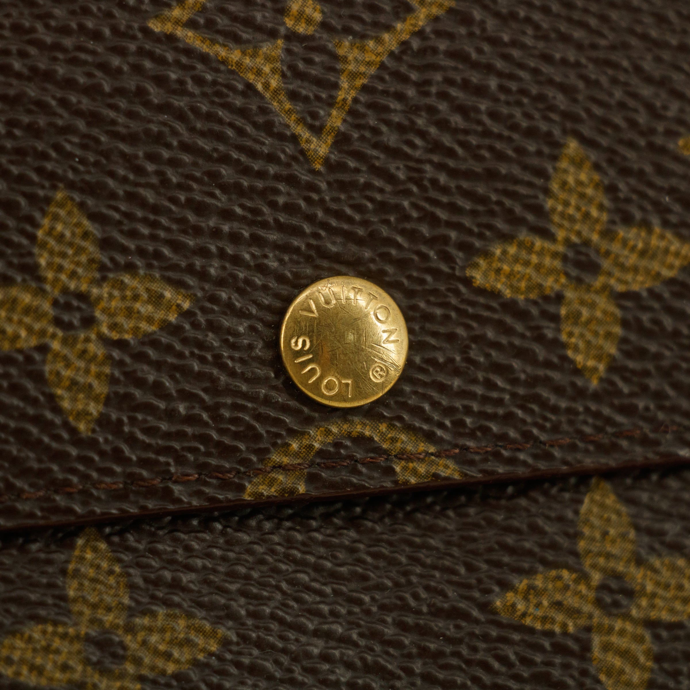 Lous Vuitton Monogram Canvas Sarah Long Wallet #5157
