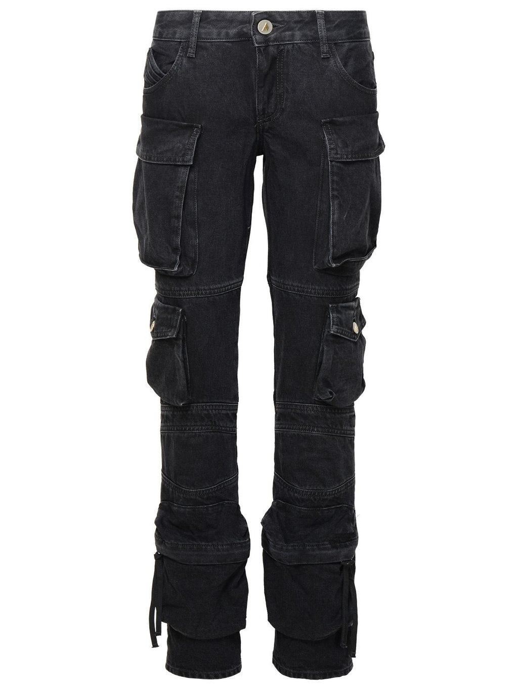 The Attico 'Essie' Black Cotton Jeans Women