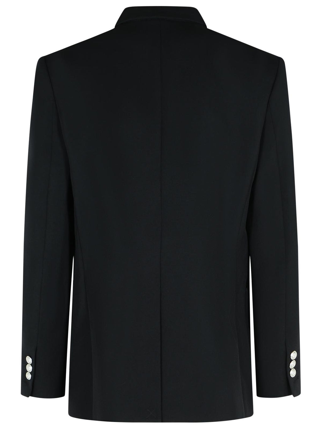 Balmain Black Virgin Wool Blazer Men