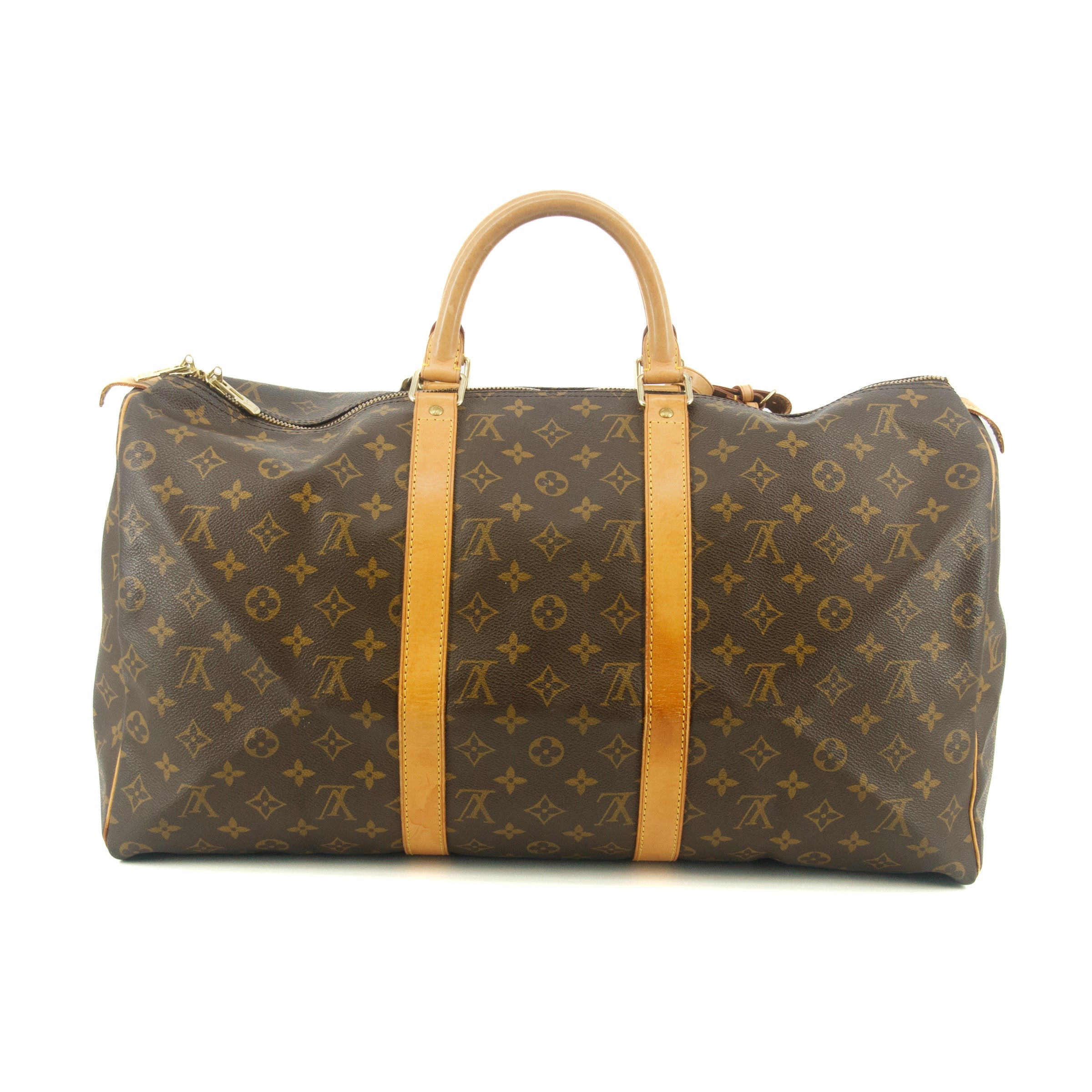 Louis Vuitton Mongoram Canvas Brown Keepall Boston Bag #8925