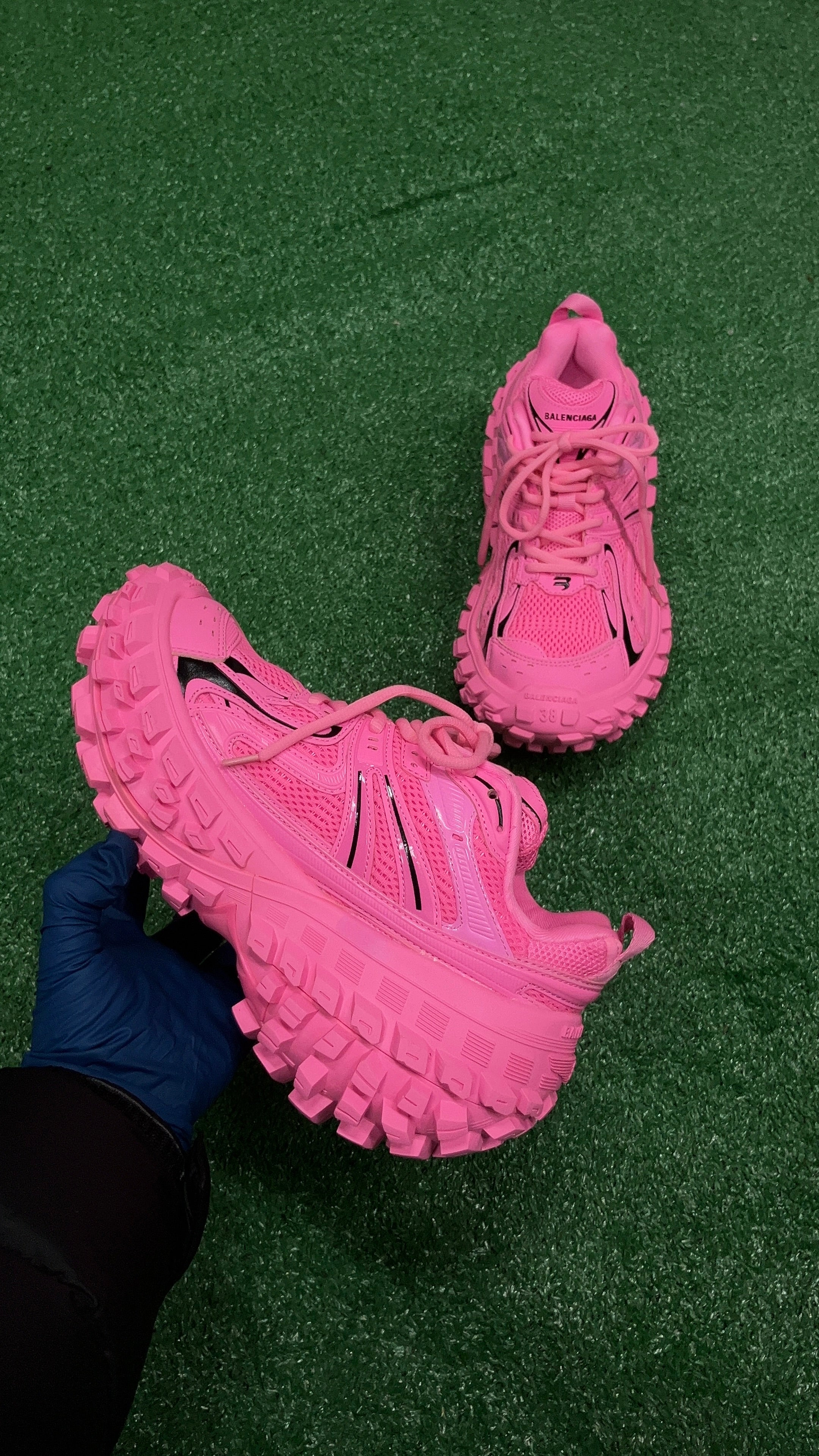 Balenciaga Pink Defender Sneaker