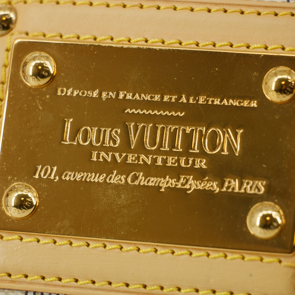 Louis Vuitton Damier Azur White Berkeley Handbag #9260