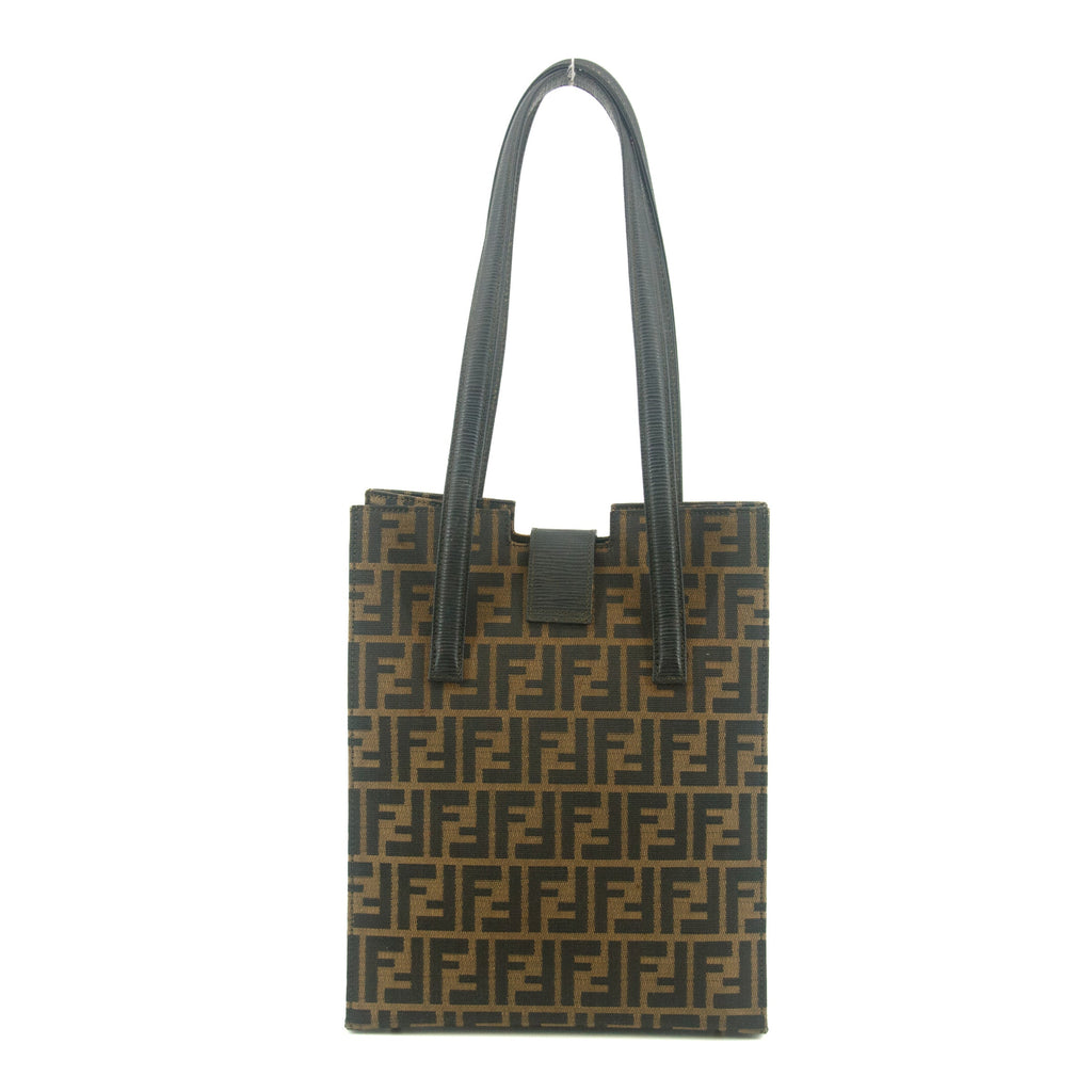 Fendi Vintage FF Zucca Pattern Canvas Shoulder Bag  #9348