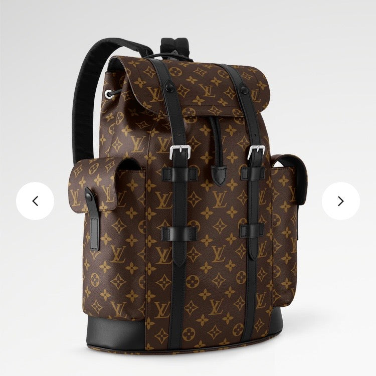 LV Christopher Monogram Backpacks