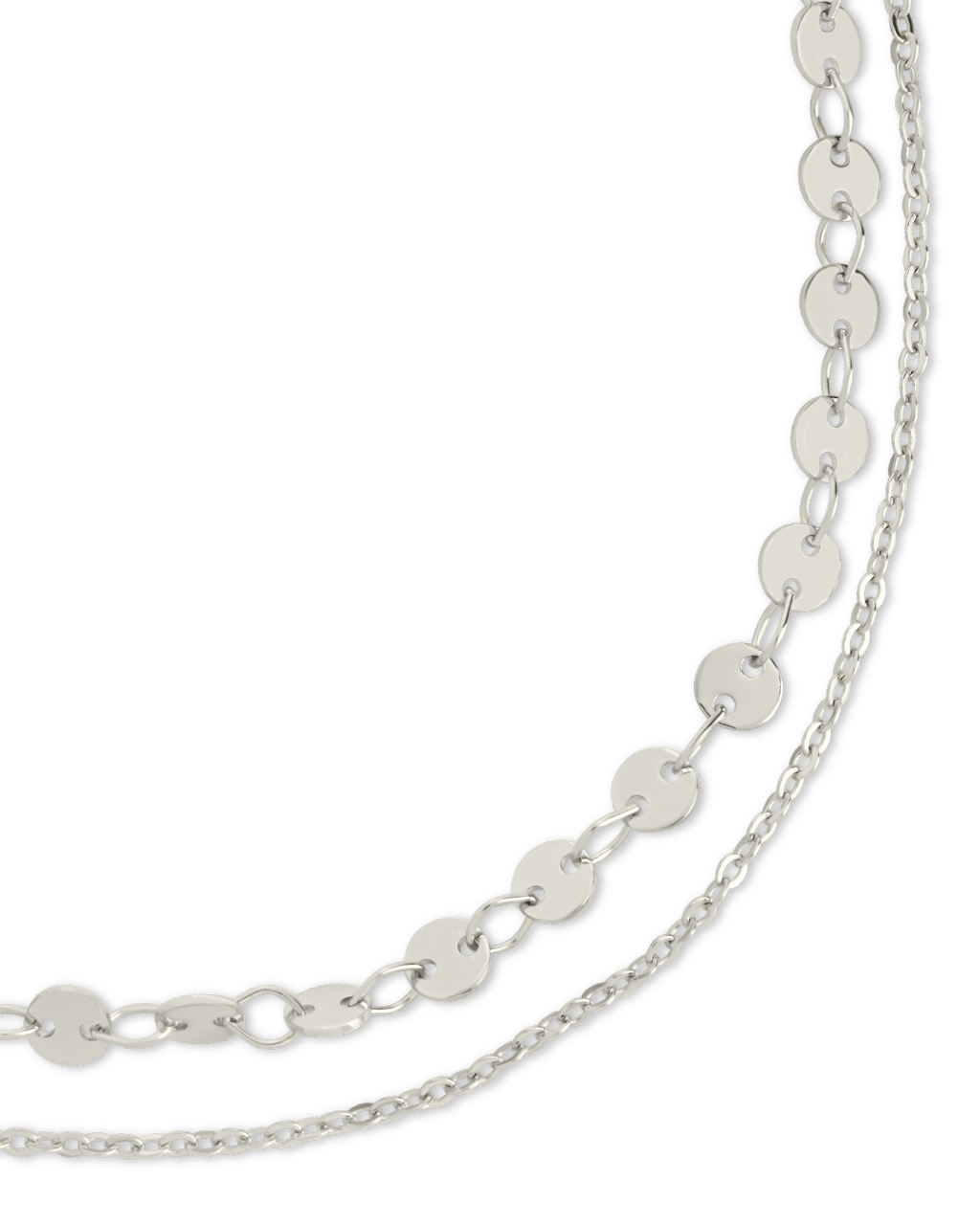 Eliana Layered Disc Chain Anklet
