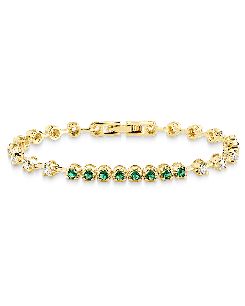 Liesbeth Emerald Accent Tennis Bracelet