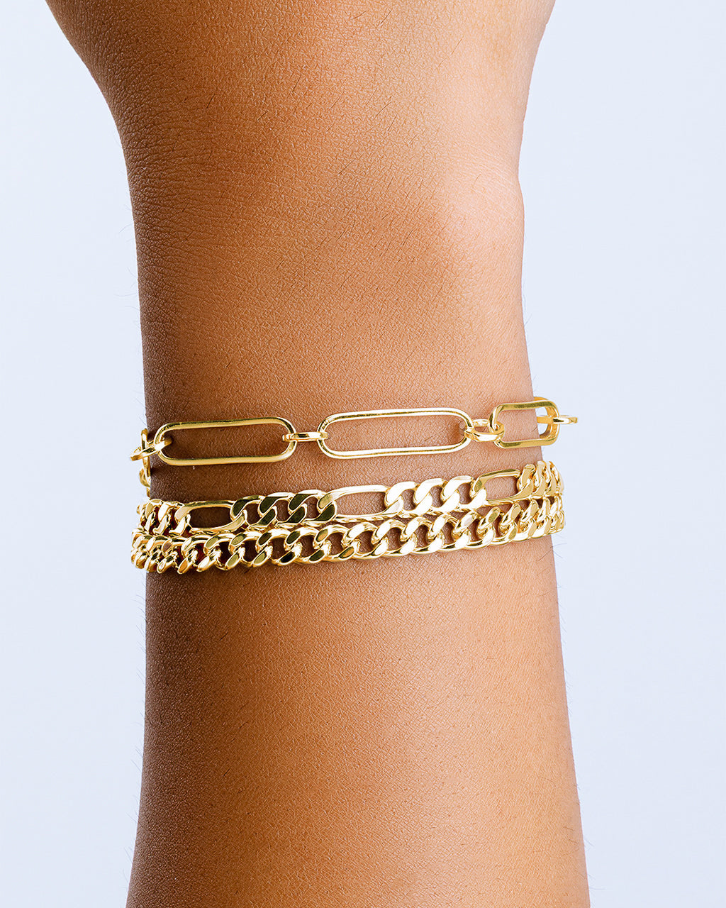 Layered Chain Bolo Bracelet