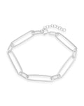 Sterling Silver Polished Large Link Bracelet