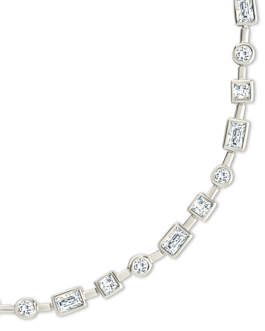 Camden CZ Staggered Tennis Bracelet