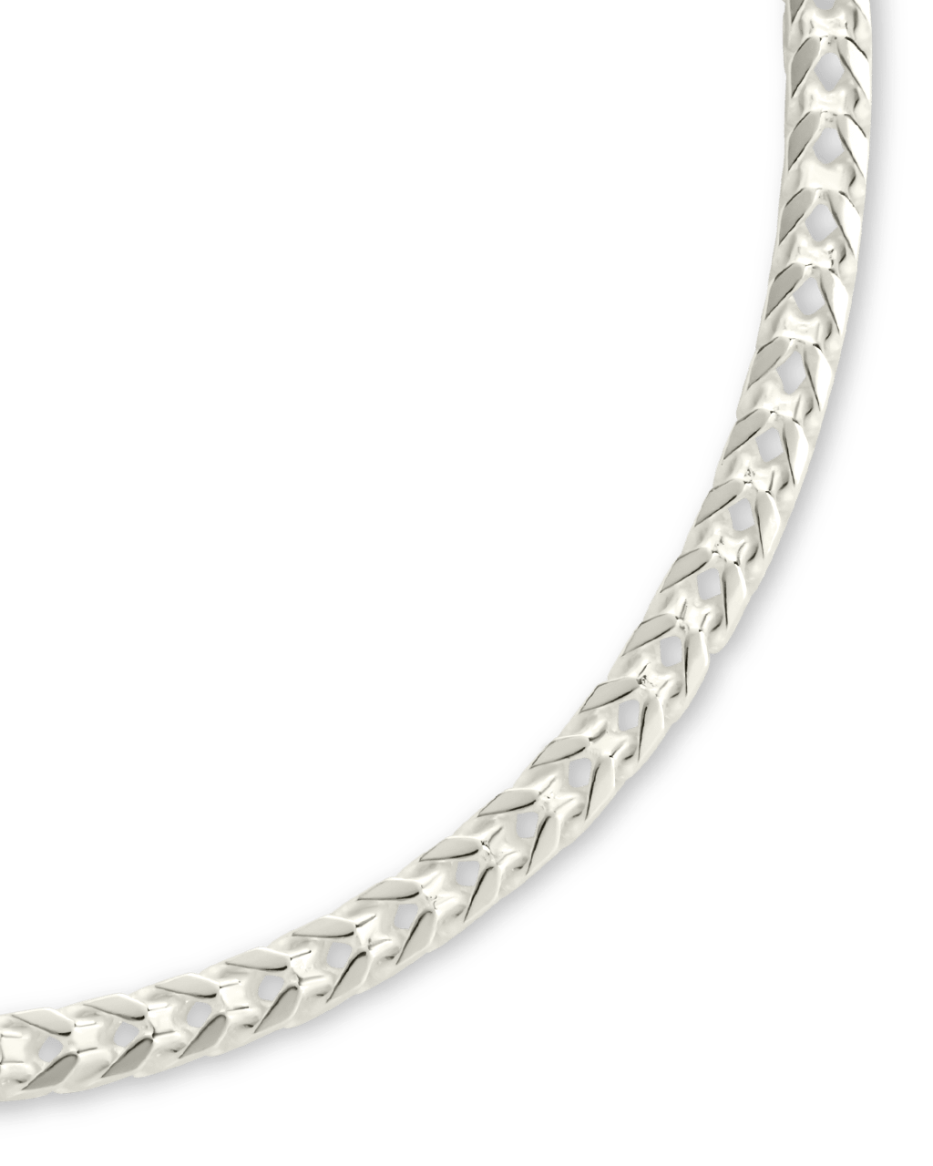 Sterling Silver Kira Wheat Chain Bracelet