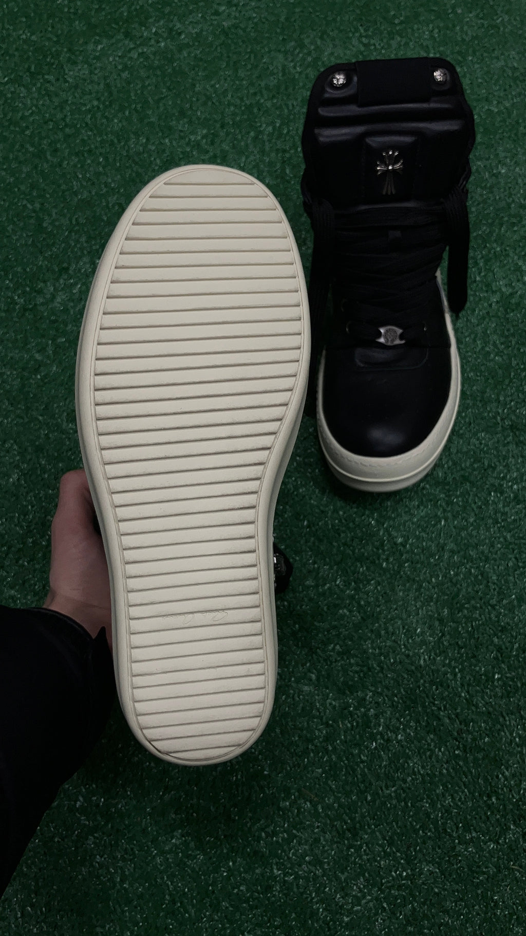 Chrome Hearts x Rick Owens Geobasket High ‘Black’