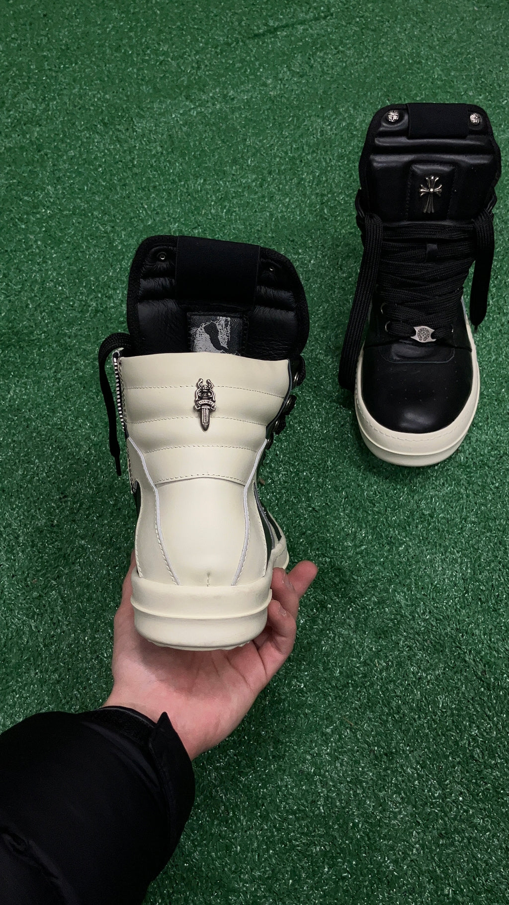 Chrome Hearts x Rick Owens Geobasket High ‘Black’