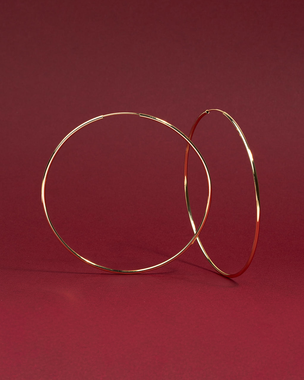 2.7" Infinity Hoop Earrings