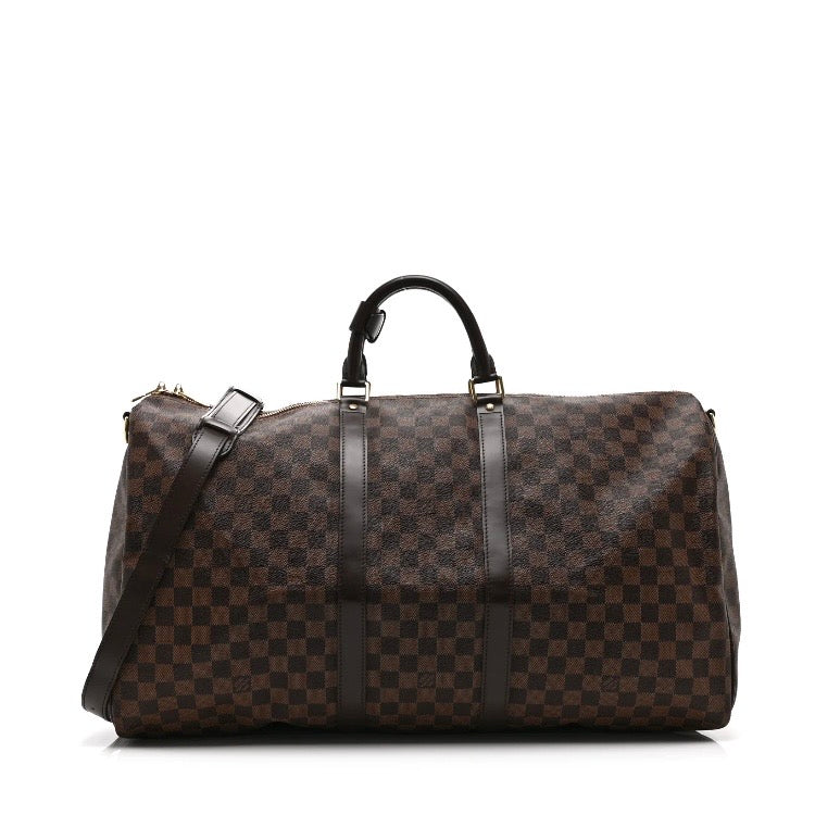 LV Damier Ebene Keepall Bandoulière 55