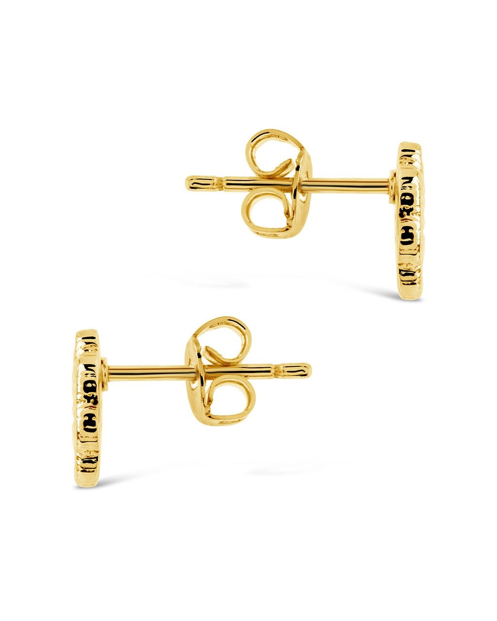 Rose Petal CZ Stud Earrings