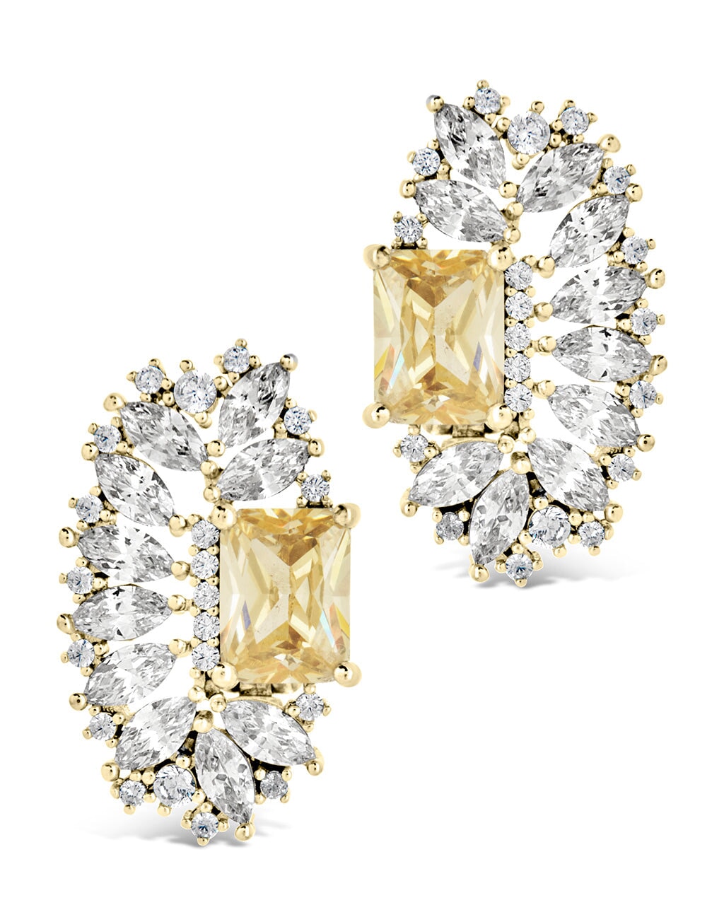 Nina Elongated CZ Stud Earrings