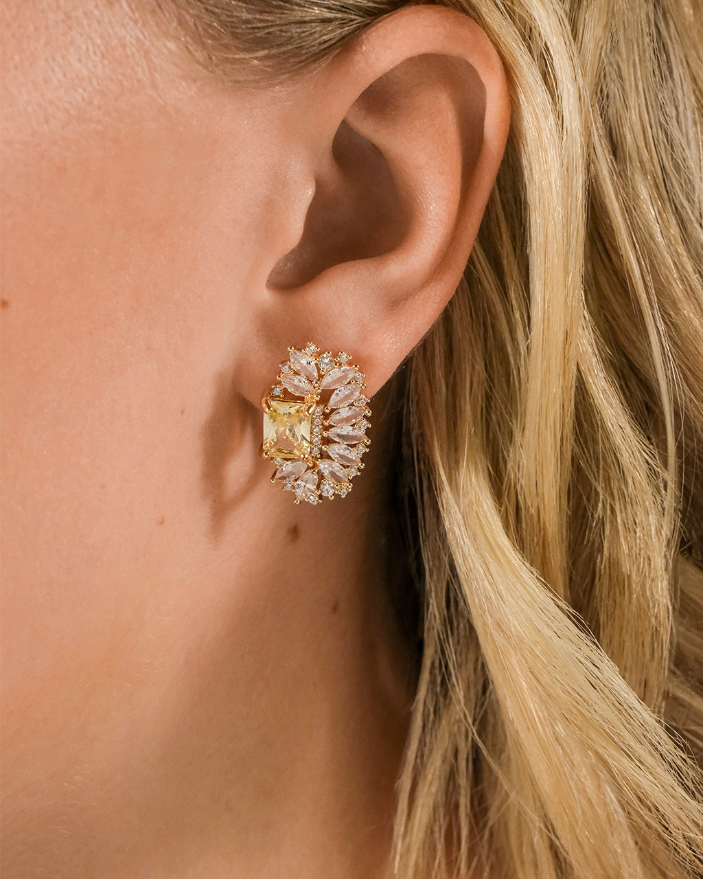 Nina Elongated CZ Stud Earrings