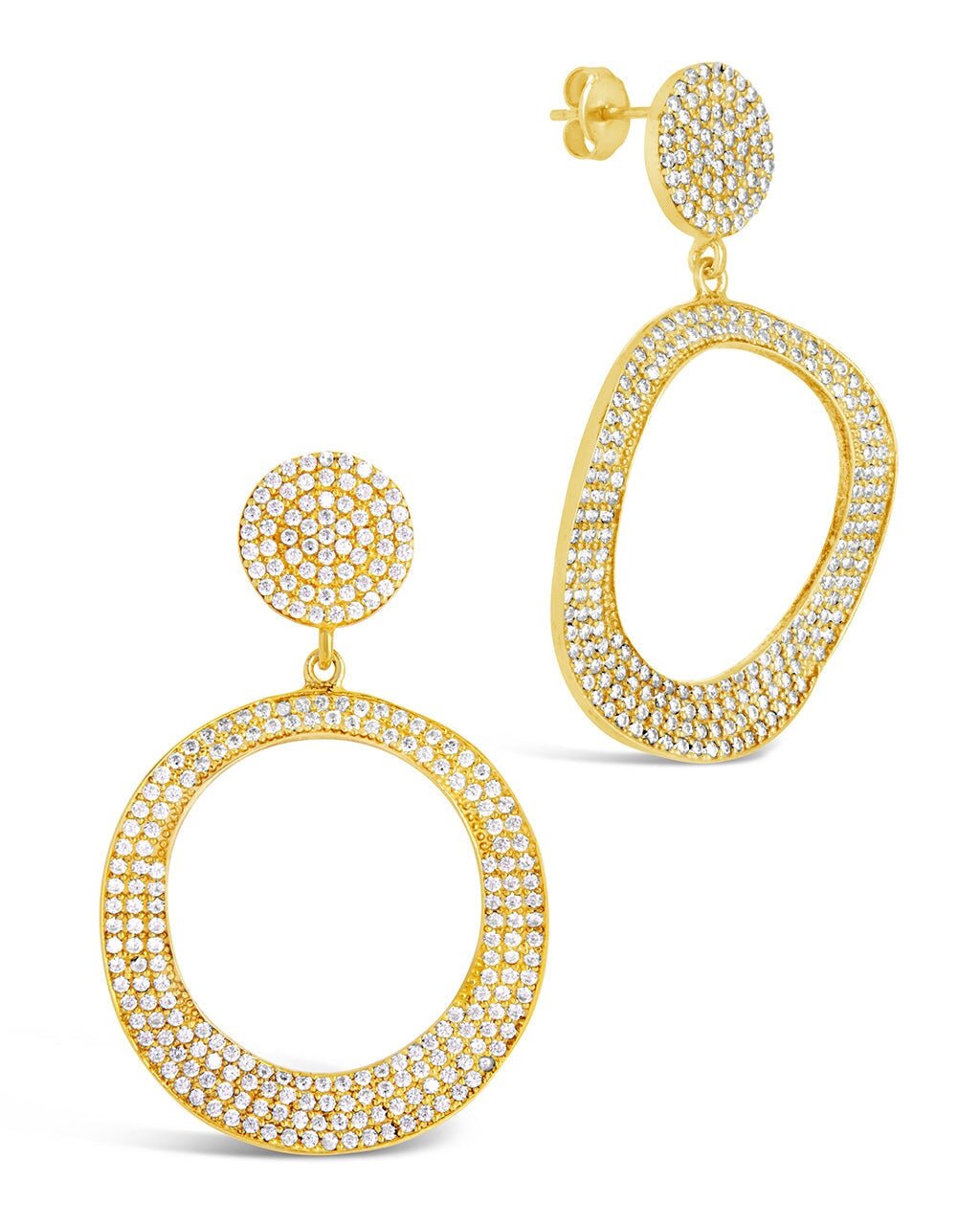Juniper CZ Statement Drop Earrings