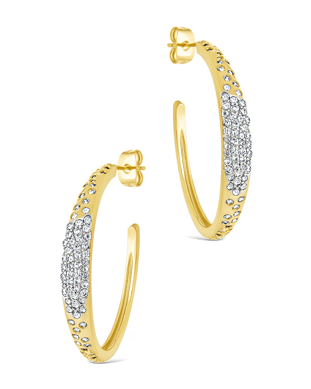 Cherise Pave CZ Hoop Earring