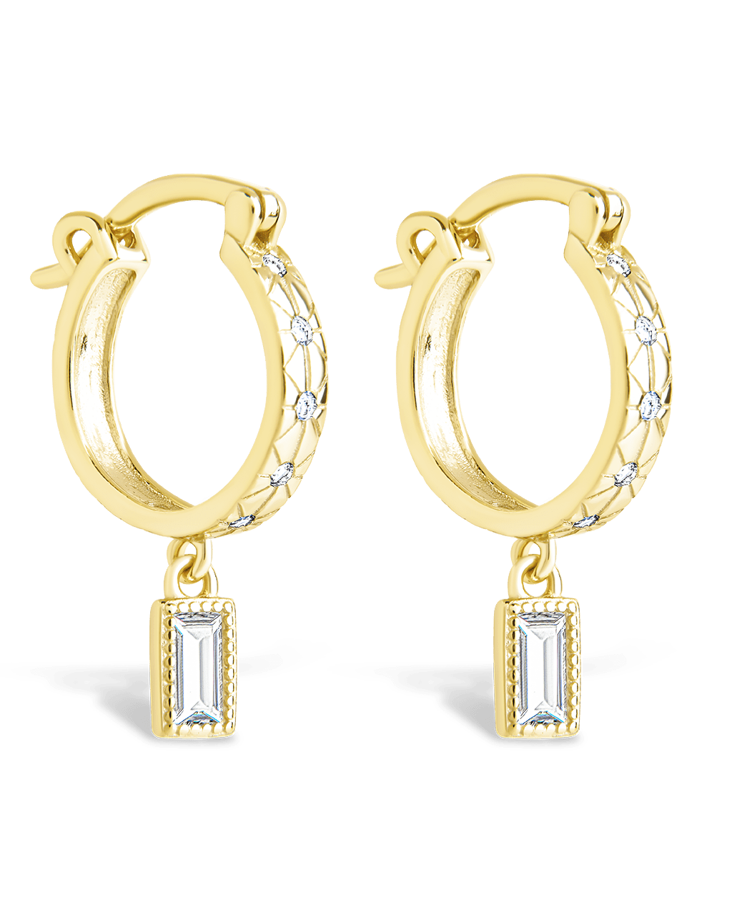 Sterling Silver Oaklyn Micro Hoops