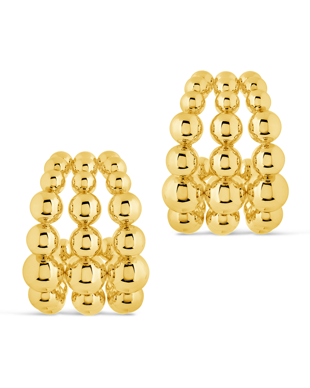 Bubble Sphere Trio Hoop Earrings