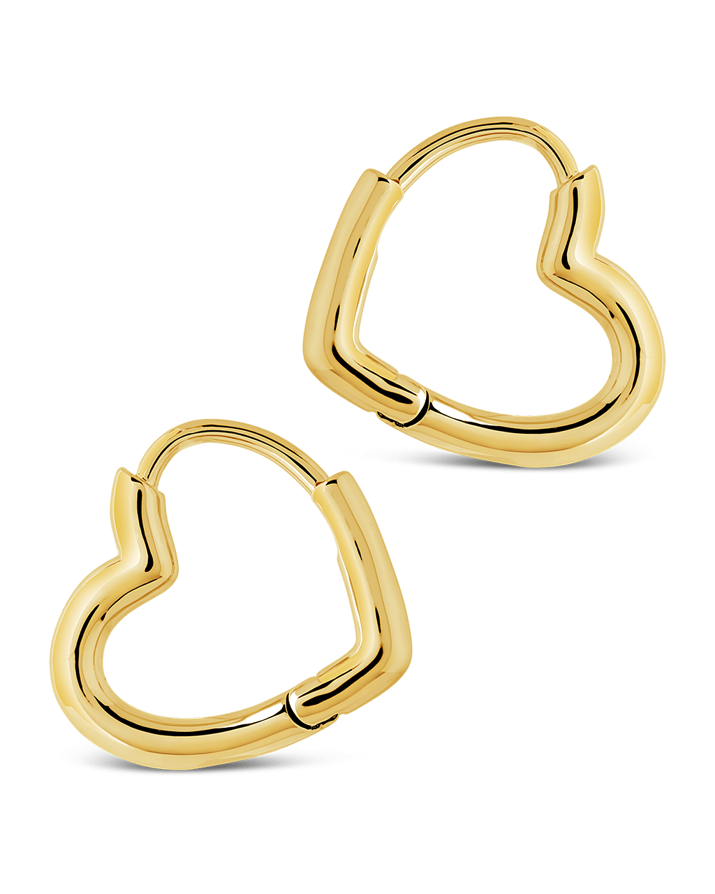 Elle Heart Micro Hoop Earrings