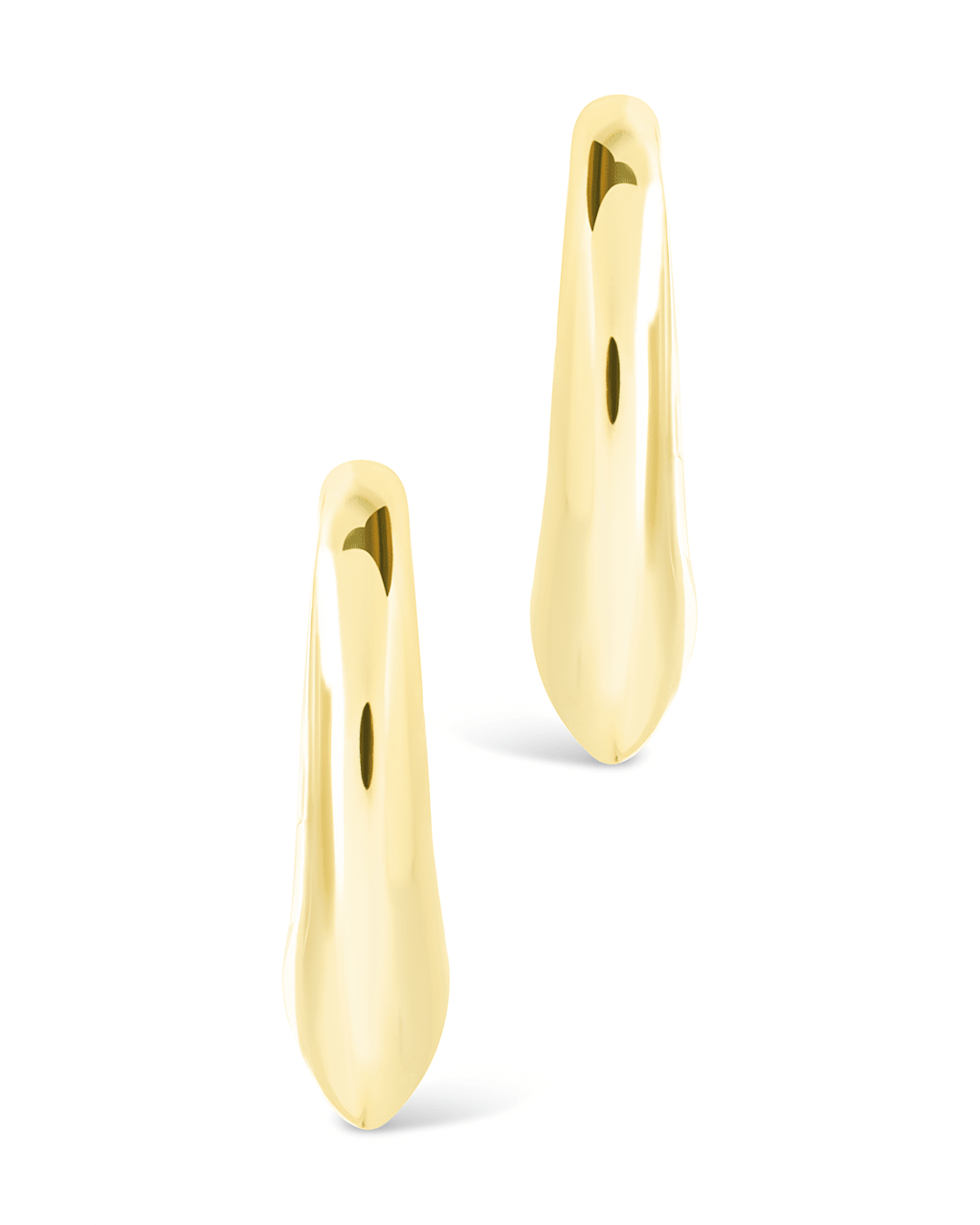 Colby Pointed Teardrop Hoops