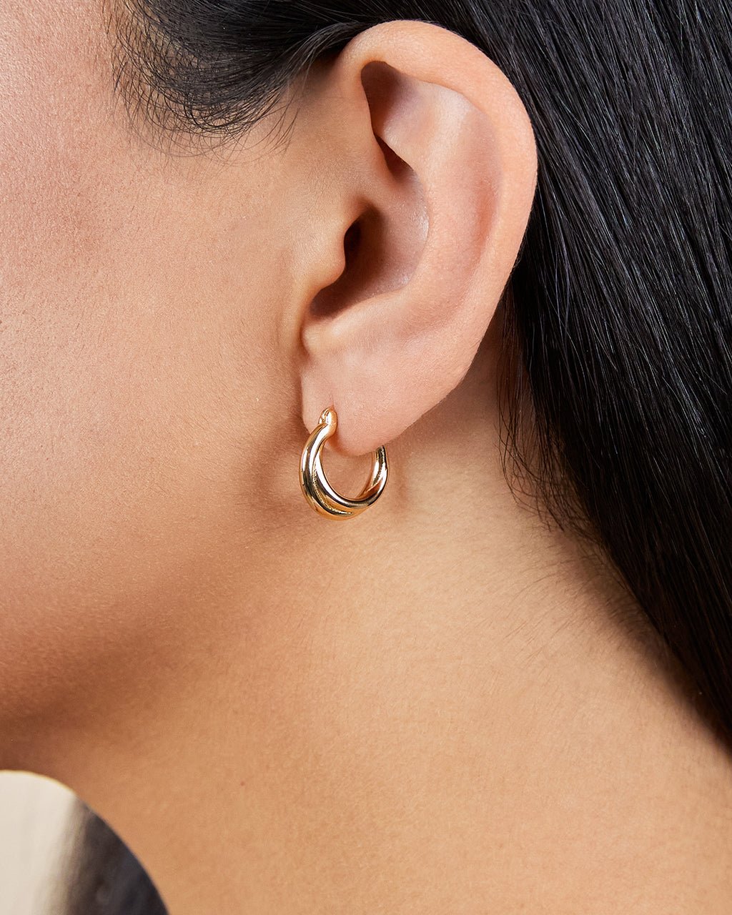 Sterling Silver Janice Twisted Hoop Earrings