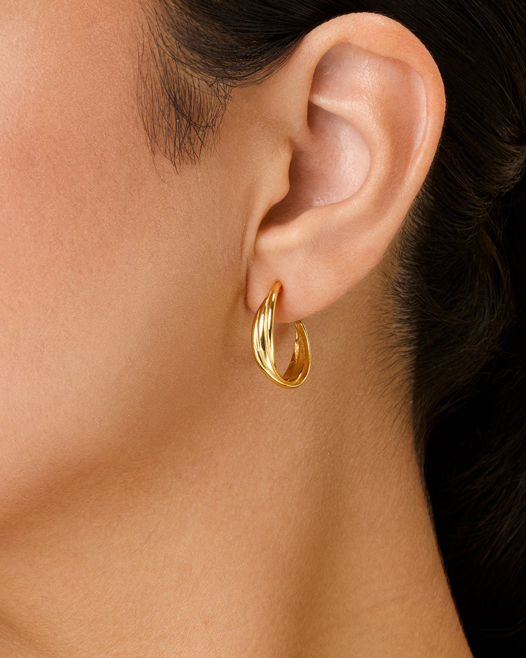Sterling Silver Monique Twisted Stud Earrings