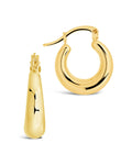 Graduated Tube Hoop Earrings